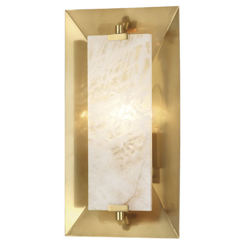 Robert Abbey Gemma 373 Wall Sconce Light - Modern Brass w/ Rock Crystal