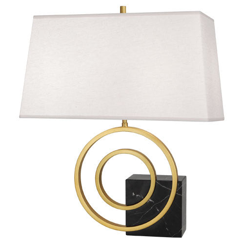 Robert Abbey Jonathan Adler Saturn L911 Wall Sconce Light - Antique Brass w/ Black Marble