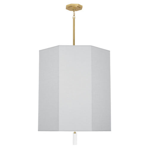 Robert Abbey Kate PG202 Pendant Light - Modern Brass w/ Clear Crystal