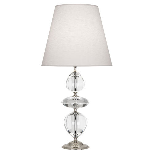 Robert Abbey Lighting S260 Williamsburg Orlando Lamp Clear Crystal W/ Polished Nickel