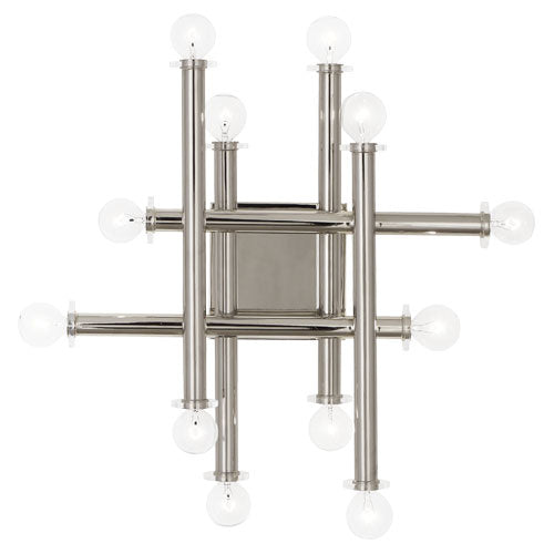 Robert Abbey Jonathan Adler Milano S901 Wall Sconce Light - Polished Nickel