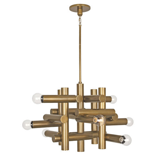 Robert Abbey Jonathan Adler Milano WB906 Chandelier Light - Warm Brass