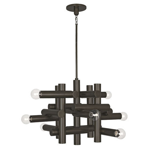 Robert Abbey Jonathan Adler Milano Z906 Chandelier Light - Deep Patina Bronze