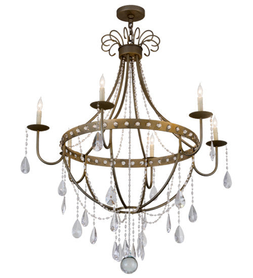 2nd Avenue Azaleia 48259-931R Chandelier Light - Faux Silver Leaf