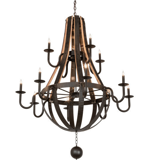 2nd Avenue Barrel Stave 50933-1500 Chandelier Light - Oil Rubbed Bronze