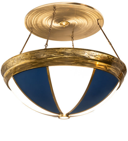 2nd Avenue Kahe 58543-2 Ceiling Light - Brass/Black Hills Gold