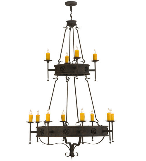 2nd Avenue Lorenzo 6040-10 Chandelier Light - Distressed Chestnut