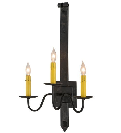 2nd Avenue Primitive 61703-3 Wall Sconce Light - Costello Black