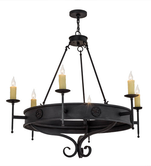 2nd Avenue Lorenzo 62184-18 Chandelier Light - Hand Rubbed Costello Black