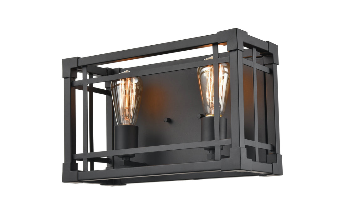 Revolution BL322BK Bath Vanity Light 13 in. wide - Black