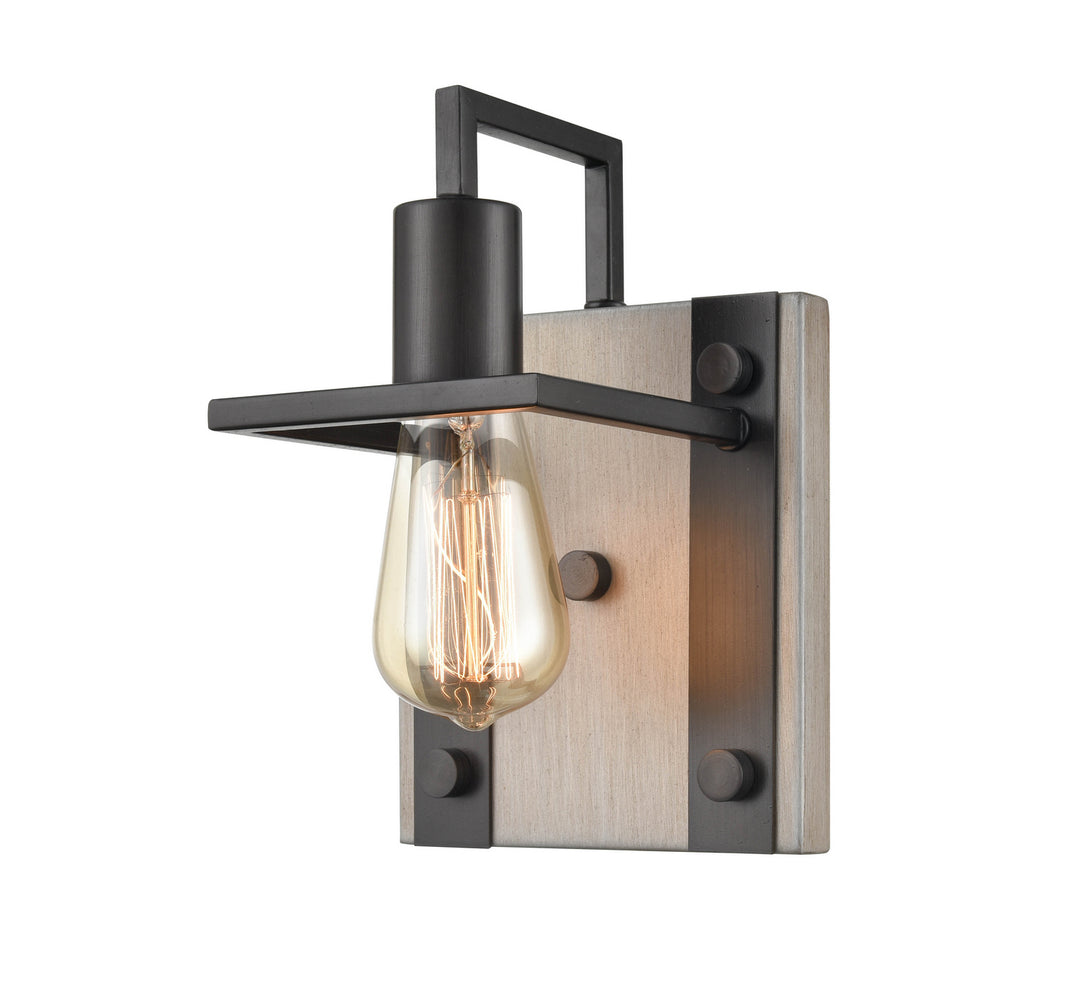 Revolution BL821CZWO Wall Light - Celestial Bronze And Weathered Oak