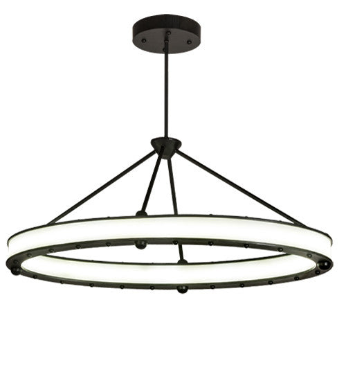 2nd Avenue Anillo 66745-1 Chandelier Light - Brushed Blackened Steel