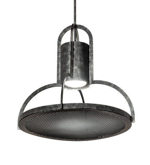 2nd Avenue Butler Weave-Tex 67285-5 Pendant Light - Solar Black Mesh And Smoke