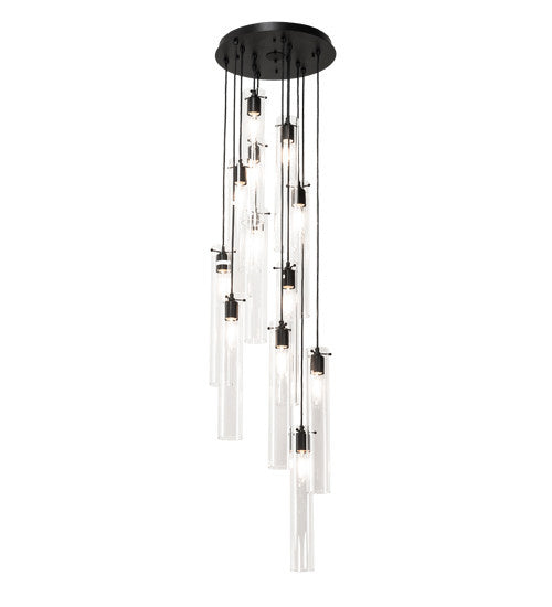 2nd Avenue Cilindro 68340-1501 Chandelier Light - Solar Black