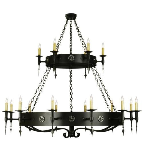 2nd Avenue Warwick 7406-15 Chandelier Light - Dark Roast