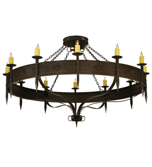 2nd Avenue Warwick 871019.72.45H Chandelier Light - Gilded Tobacco