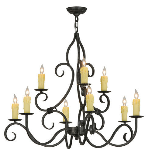 2nd Avenue Clayton 871027.36.075U Chandelier Light - Antique Iron Gate