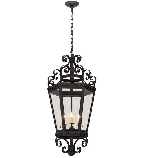 2nd Avenue Cadenza 871464.16.SCROLL.3BLK Pendant Light - Black Textured