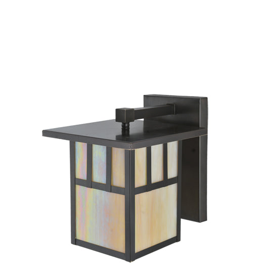 Meyda Tiffany Lighting 107713 Hyde Park One Light Wall Sconce Outdoor Bronze / Dark