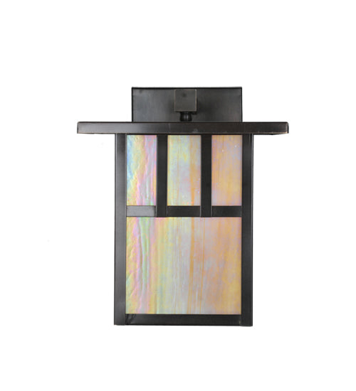 Meyda Tiffany Lighting 107713 Hyde Park One Light Wall Sconce Outdoor Bronze / Dark