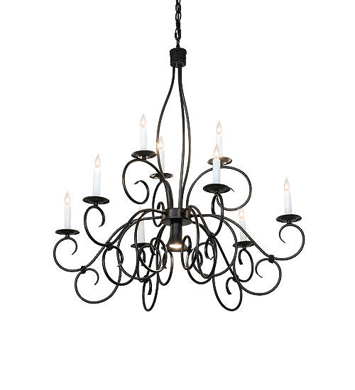 2nd Avenue Grace 87689.36-072U Chandelier Light - Blackwash