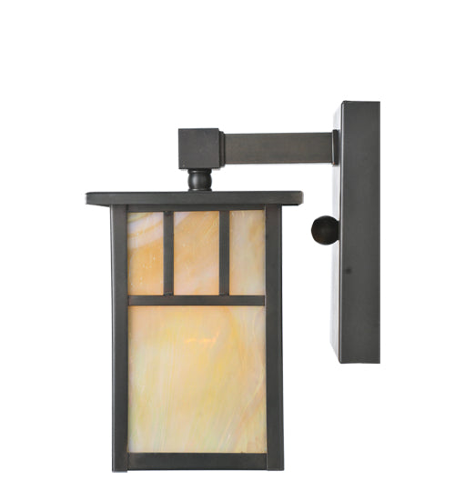 Meyda Tiffany Lighting 107715 Hyde Park One Light Wall Sconce Outdoor Bronze / Dark