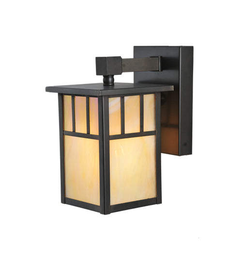 Meyda Tiffany Lighting 107715 Hyde Park One Light Wall Sconce Outdoor Bronze / Dark