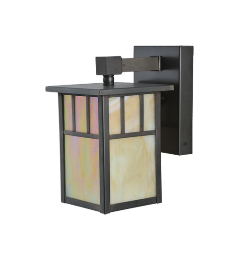 Meyda Tiffany Lighting 107715 Hyde Park One Light Wall Sconce Outdoor Bronze / Dark
