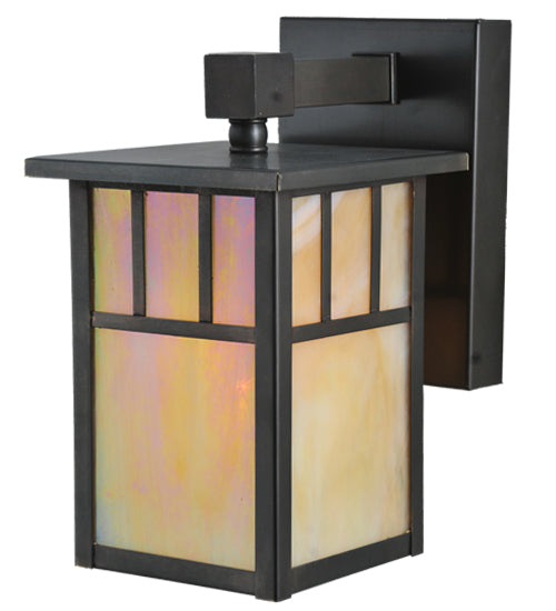 Meyda Tiffany Lighting 107715 Hyde Park One Light Wall Sconce Outdoor Bronze / Dark
