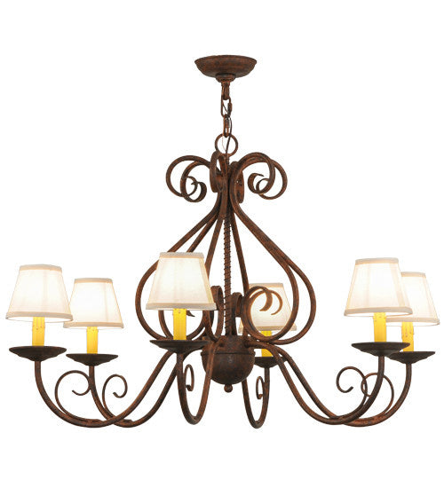 2nd Avenue Jenna 87948.36.RN Chandelier Light - Rusty Nail