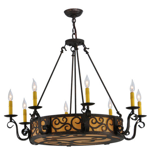 Meyda Tiffany Delano 115165 Chandelier Light - Rust