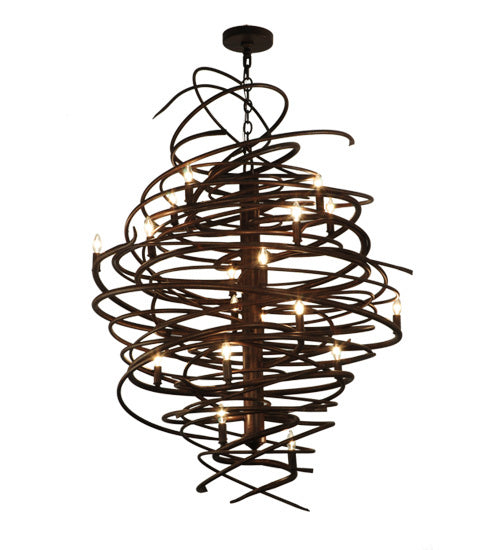 Meyda Tiffany Cyclone 116006 Chandelier Light - Rust,Antique