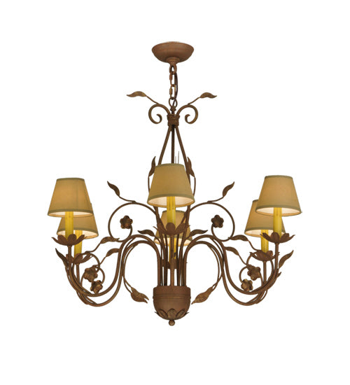 Meyda Tiffany Bordeaux 116650 Chandelier Light - Rust