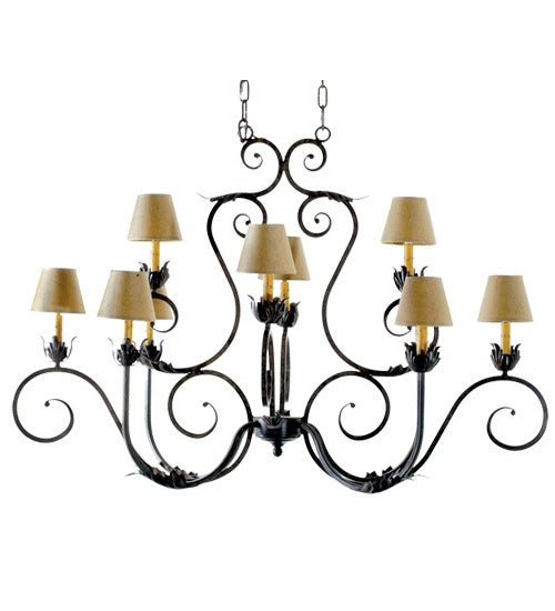 Meyda Tiffany Claire 118049 Chandelier Light - Verdigris