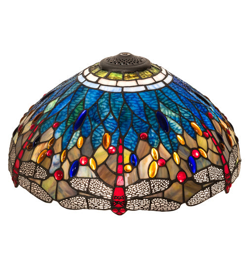 Meyda Tiffany Lighting 118782 Tiffany Hanginghead Dragonfly Shade Lamp Shade Multicolored