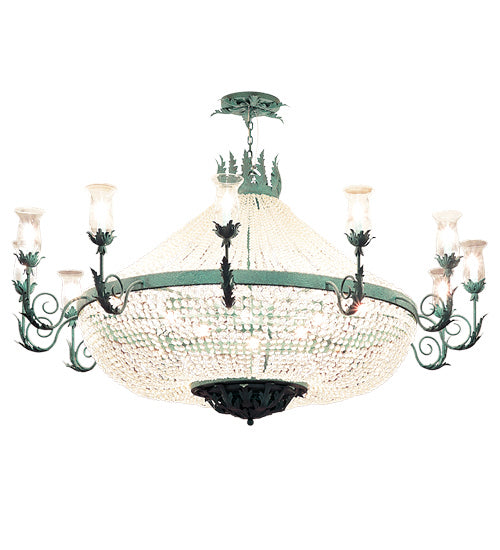 Meyda Tiffany Crista 119759 Chandelier Light - Verdigris