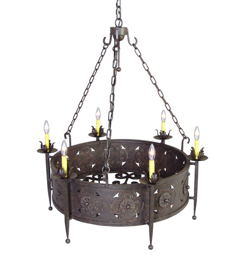 Meyda Tiffany Claudio 120065 Chandelier Light - Rust
