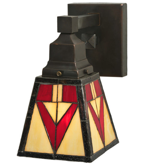 Meyda Tiffany Otero 122654 Wall Light - Craftsman Brown