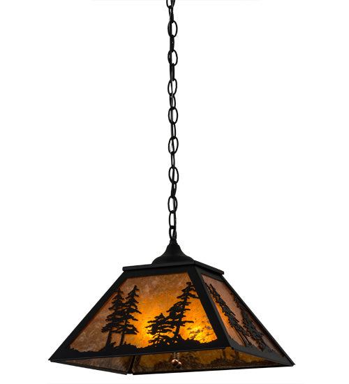 Meyda Tiffany Tall Pines 133566 Pendant Light - Nickel