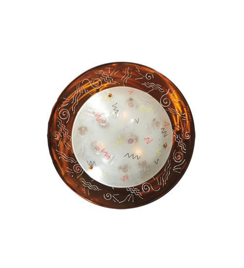 Meyda Tiffany Metro Fusion 107810 Pendant Light - Nickel, Transparent Copper