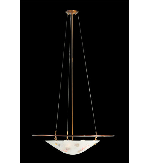 Meyda Tiffany Metro Fusion 107810 Pendant Light - Nickel, Transparent Copper
