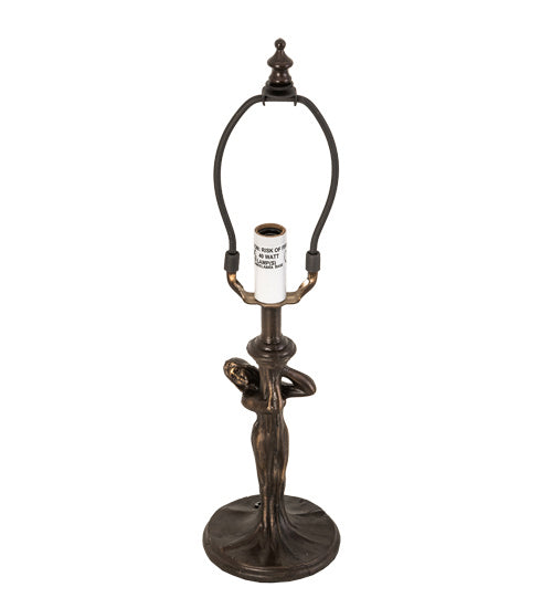 Meyda Tiffany Lighting 13635 Maplewood One Light Table Base Hardware Lamp Bronze / Dark