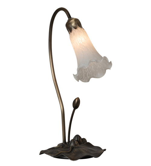 Meyda Tiffany Lighting 13730 White One Light Accent Lamp Lamp Bronze / Dark