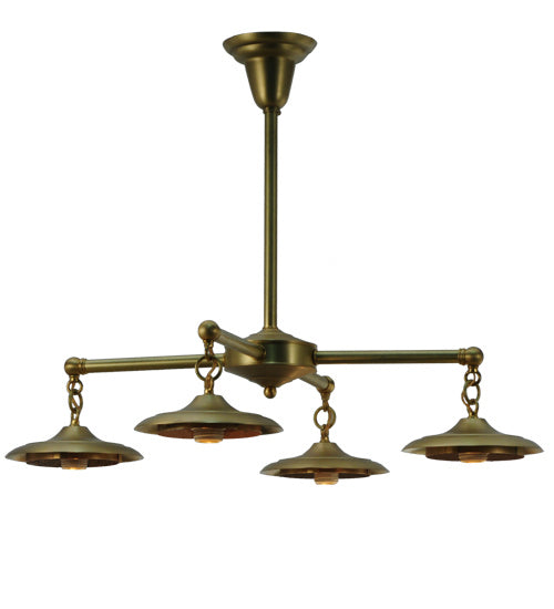 Meyda Tiffany Diamond Craftsman 140490 Pendant Light - Satin Brass
