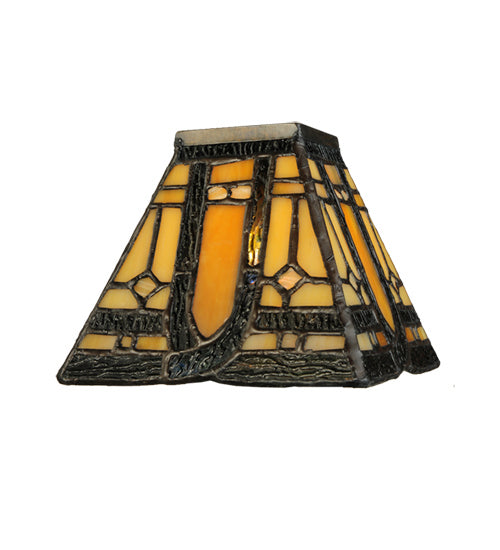 Meyda Tiffany Lighting 142877 Sierra Prairie Mission Shade Lamp Shade Bronze / Dark