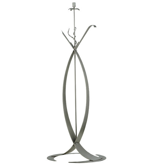Meyda Tiffany Lighting 107837 Nehoc One Light Floor Base Utility Light Pewter, Nickel, Silver
