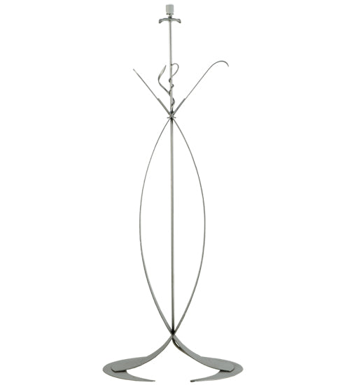 Meyda Tiffany Lighting 107837 Nehoc One Light Floor Base Utility Light Pewter, Nickel, Silver