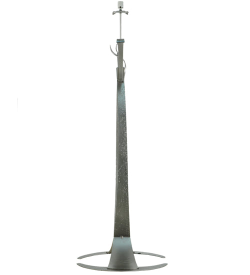 Meyda Tiffany Lighting 107837 Nehoc One Light Floor Base Utility Light Pewter, Nickel, Silver