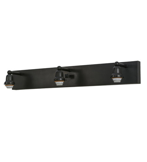 Meyda Tiffany Trea 153467 Bath Vanity Light 36 in. wide - Craftsman Brown