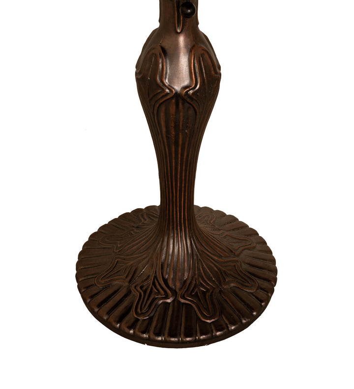 Meyda Tiffany Lighting 156680 Fleur One Light Table Base Lamp Bronze / Dark